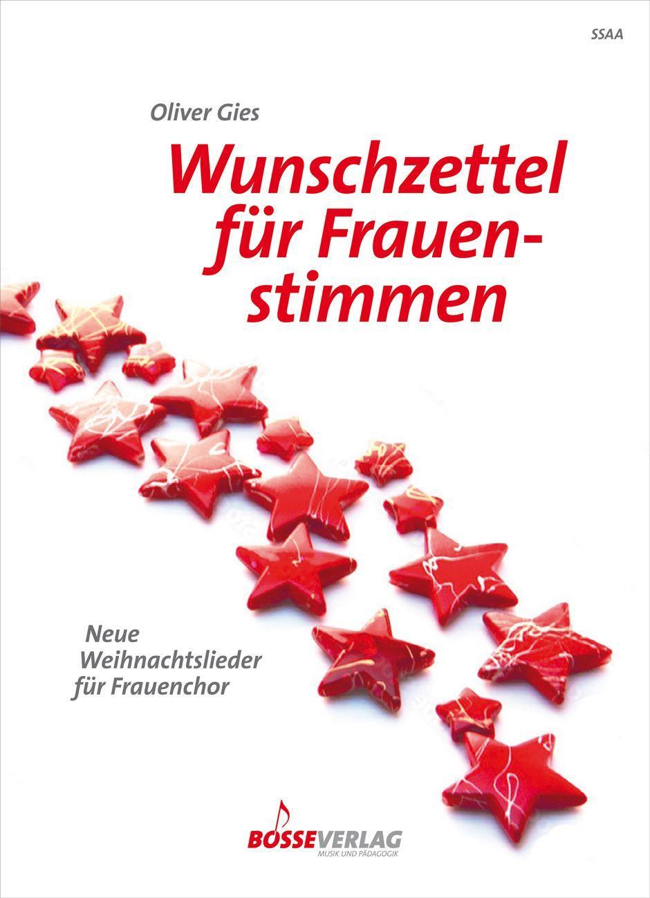 Cover: 9790201104980 | Wunschzettel für Frauenstimmen | Neue Weihnachtslieder für Frauenchor