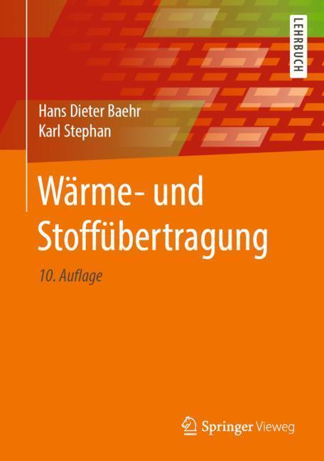 Cover: 9783662584408 | Wärme- und Stoffübertragung | Hans Dieter/Stephan, Karl Baehr | Buch