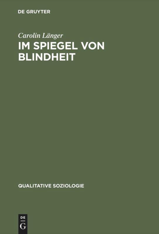 Cover: 9783828202238 | Im Spiegel von Blindheit | Eine Kultursoziologie des Sehens | Länger