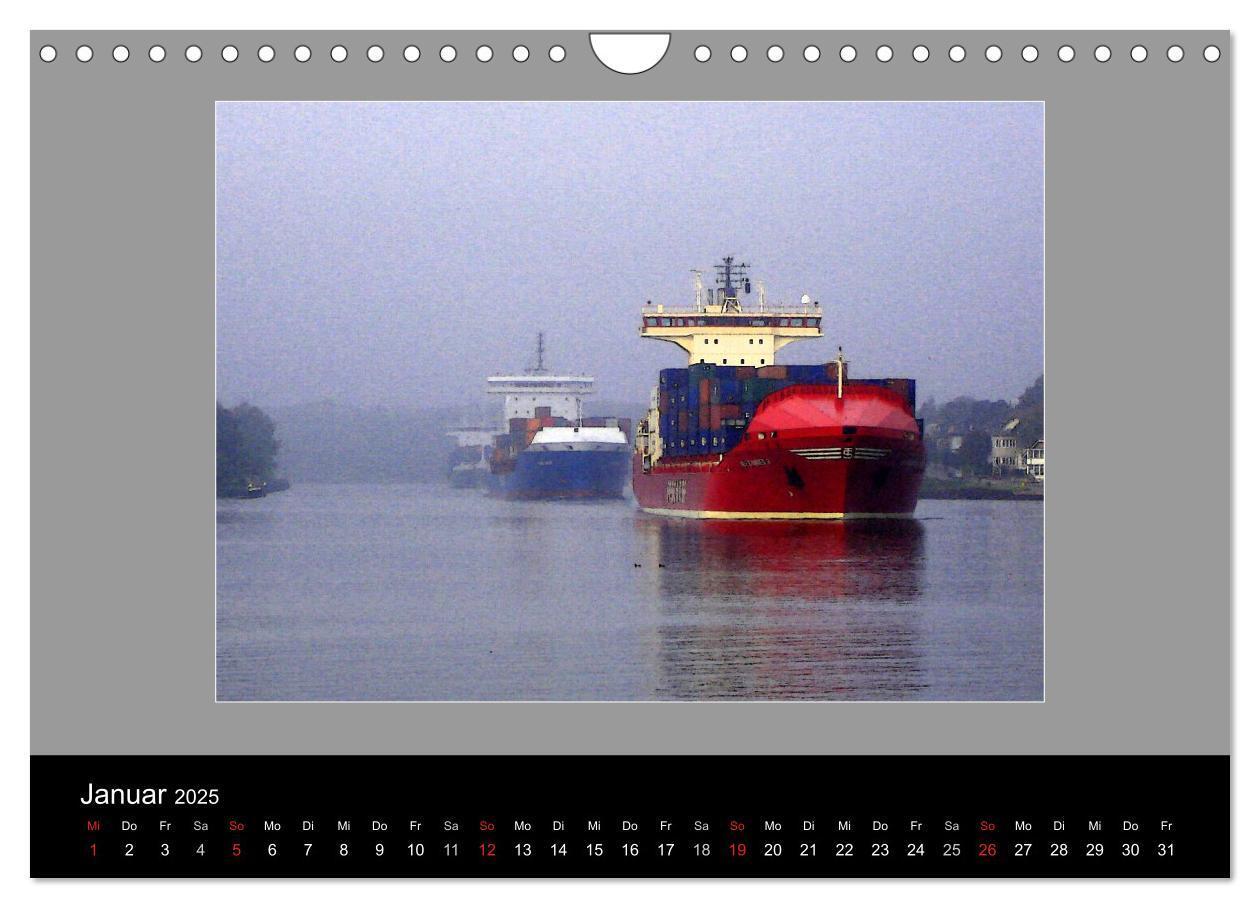 Bild: 9783435819225 | Am Nord- Ostsee-Kanal (Wandkalender 2025 DIN A4 quer), CALVENDO...