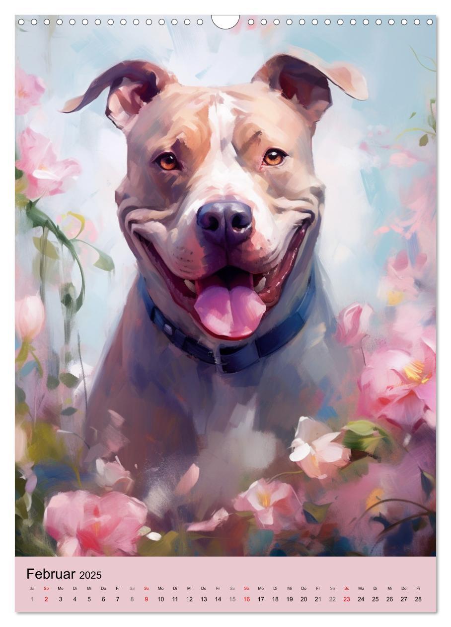 Bild: 9783435867073 | Pit Bull Aquarelle. Illustrationen von tollen Hunden (Wandkalender...