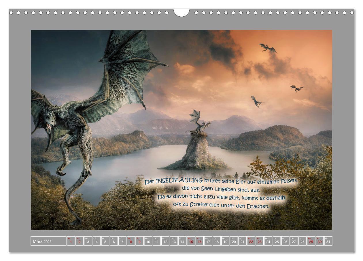 Bild: 9783383987274 | Wo die wilden Drachen wohnen (Wandkalender 2025 DIN A3 quer),...