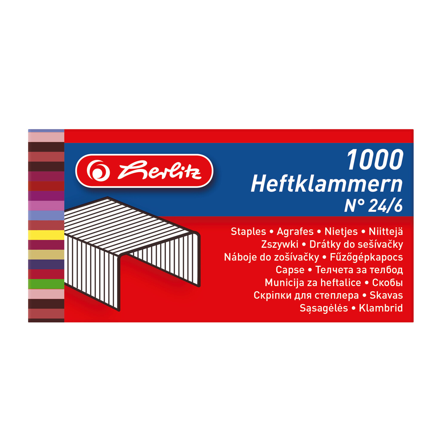 Cover: 4008118760515 | Herlitz Heftklammer No.24/6 verzinkt 1000 Stück | 8760514 | 2021