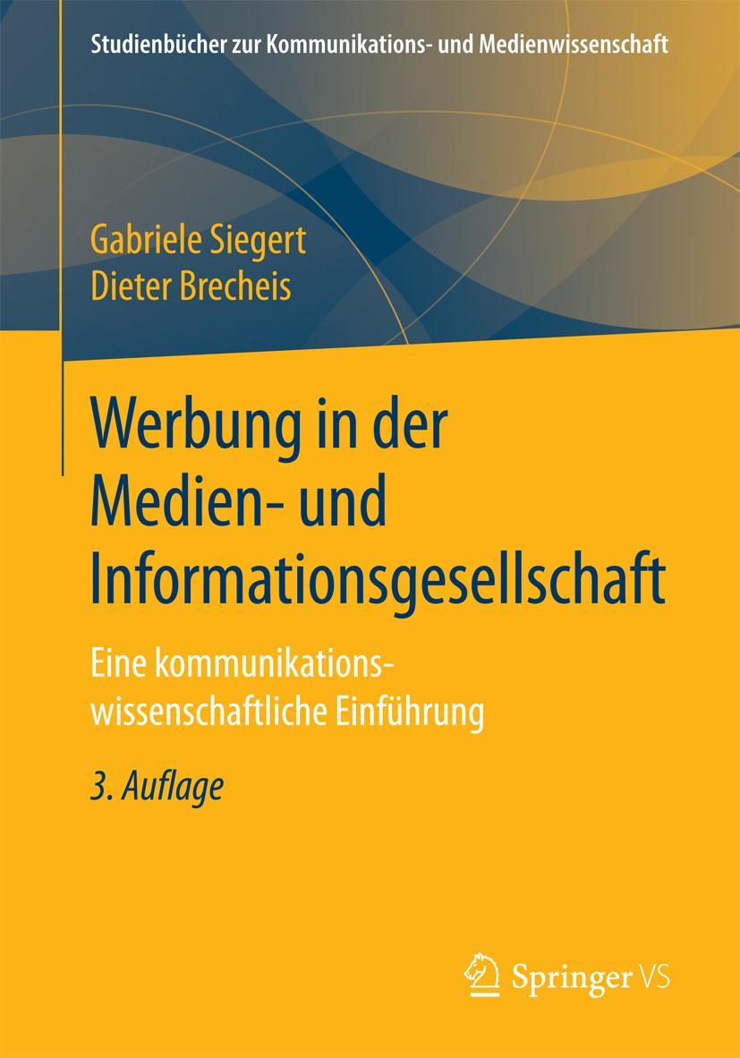 Cover: 9783658158842 | Werbung in der Medien- und Informationsgesellschaft | Brecheis (u. a.)