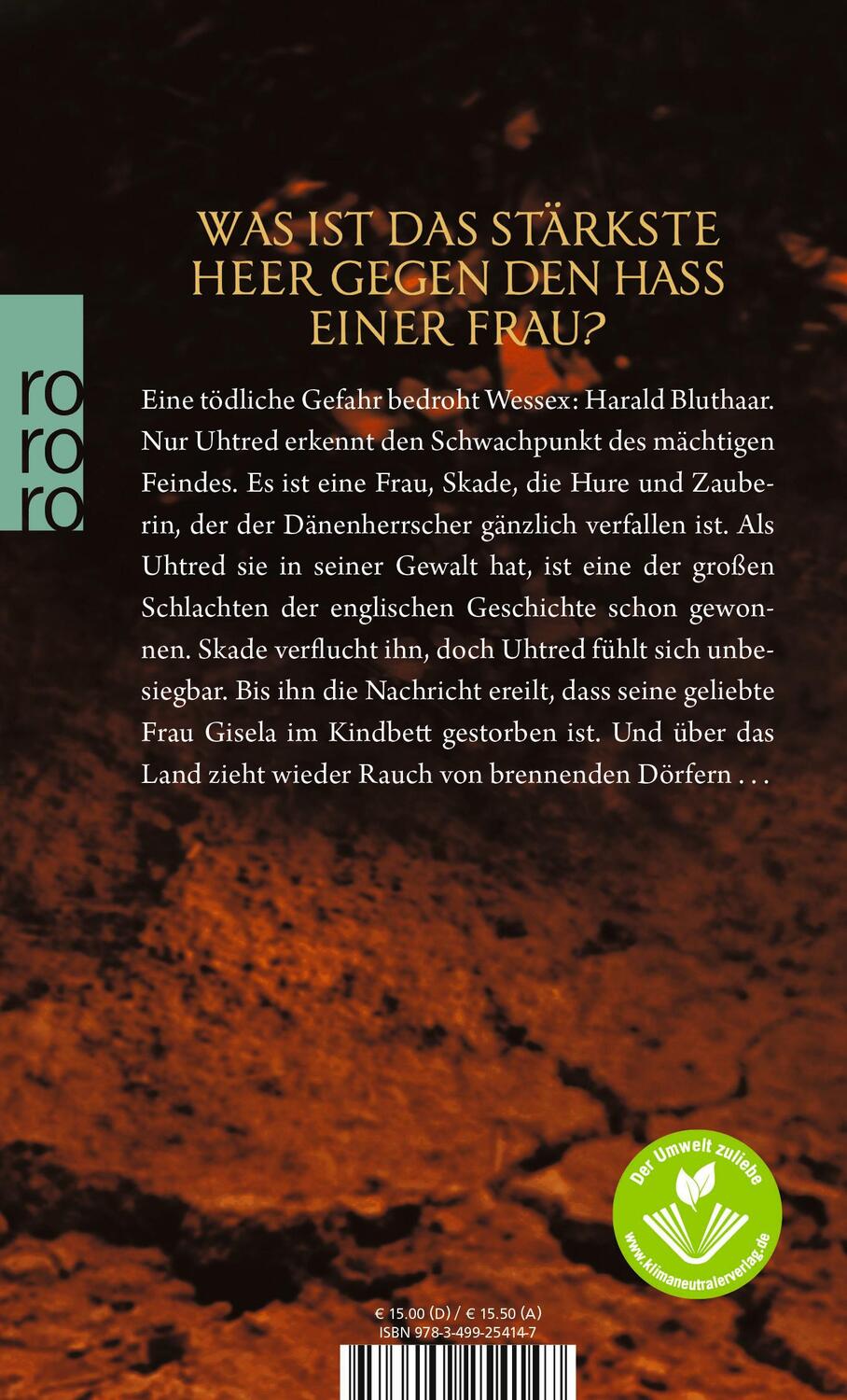 Rückseite: 9783499254147 | Das brennende Land. Uhtred 05 | Historischer Roman | Bernard Cornwell