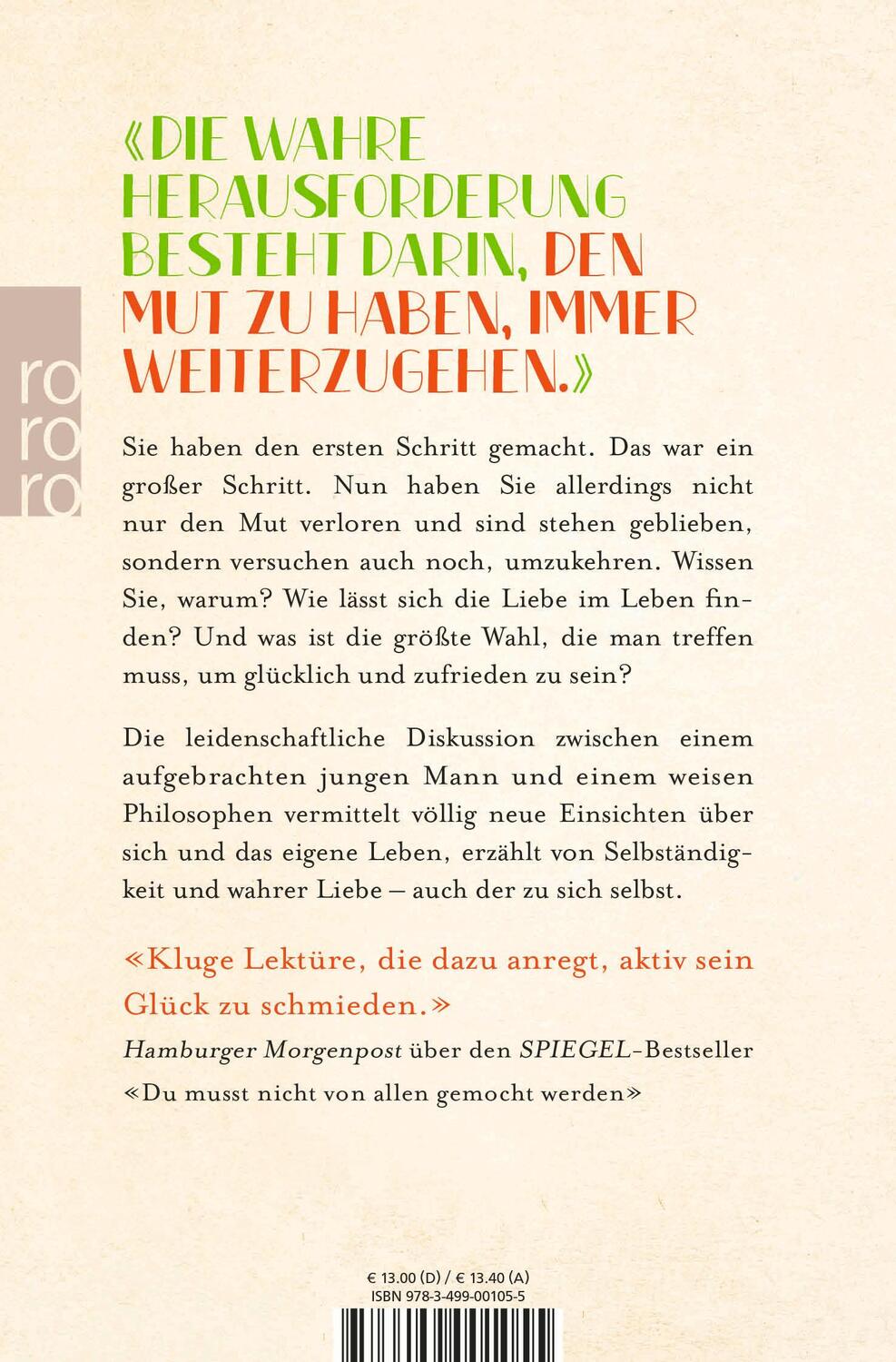 Rückseite: 9783499001055 | Du bist genug | Vom Mut, glücklich zu sein | Ichiro Kishimi (u. a.)