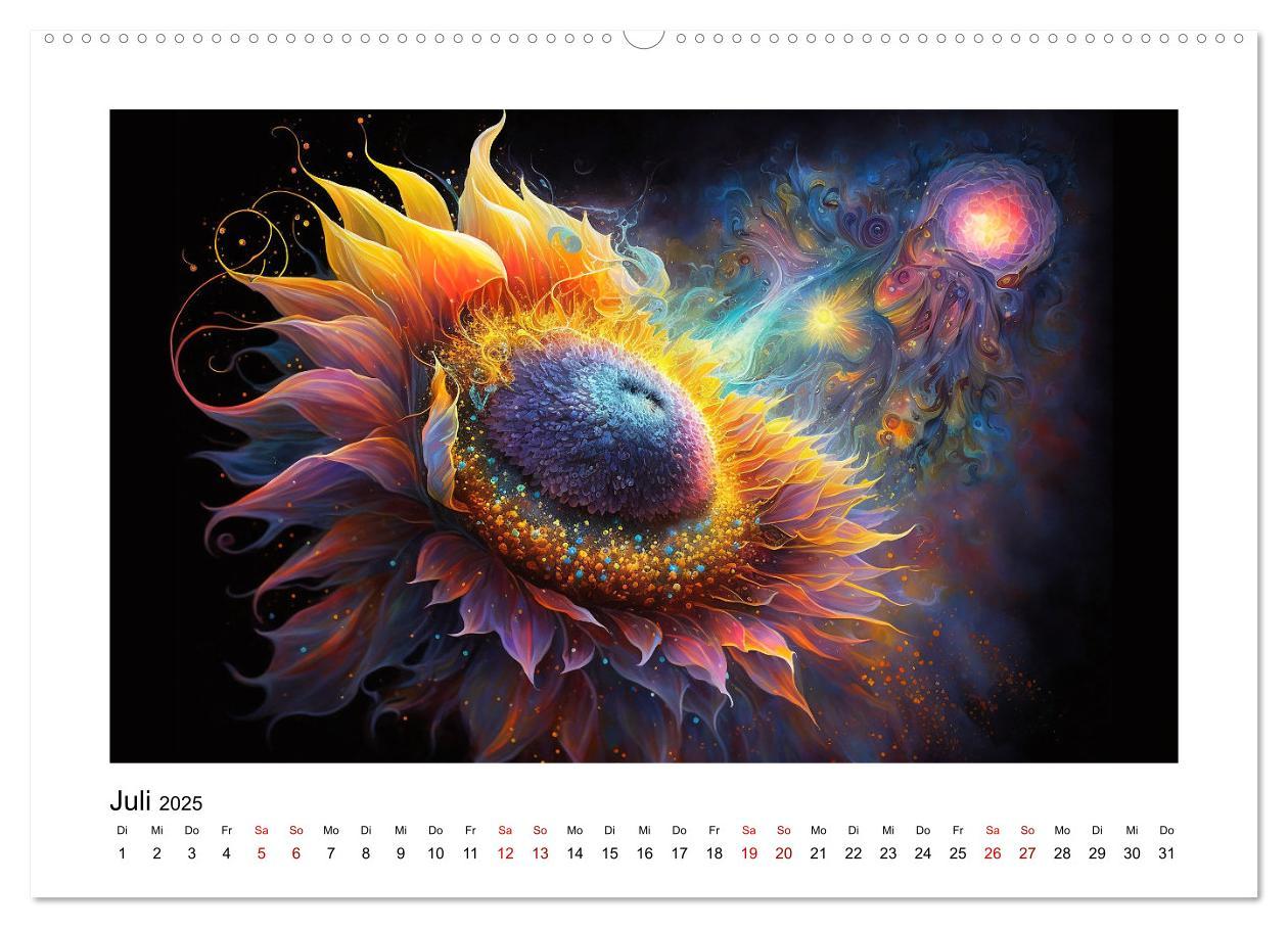 Bild: 9783383873508 | Kosmische Blüten (hochwertiger Premium Wandkalender 2025 DIN A2...