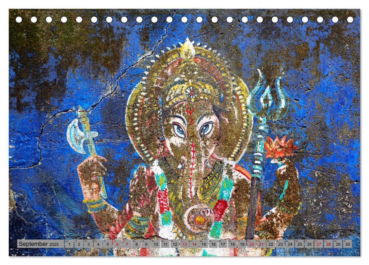 Bild: 9783457231432 | Typisch Indien - Ganesha der Elefantengott (Tischkalender 2025 DIN...