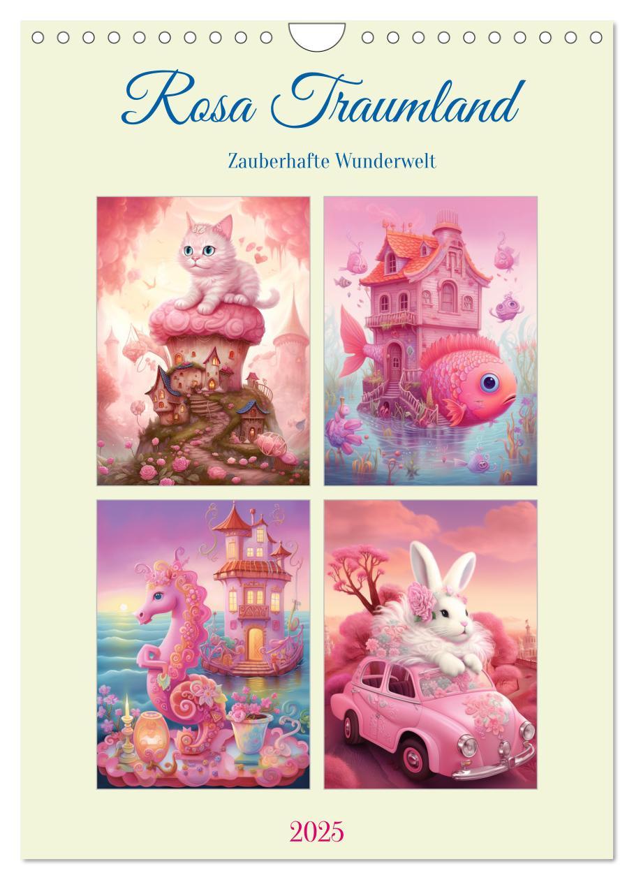 Cover: 9783435869480 | Rosa Traumland. Zauberhafte Wunderwelt (Wandkalender 2025 DIN A4...