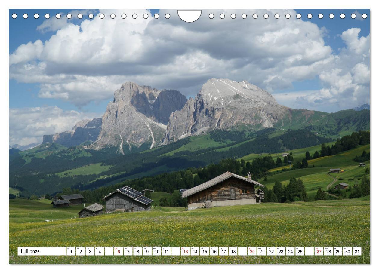 Bild: 9783435146611 | Seiser Alm Sommer (Wandkalender 2025 DIN A4 quer), CALVENDO...