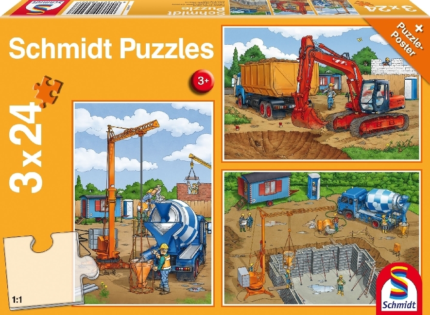 Cover: 4001504562007 | Auf der Baustelle (Kinderpuzzle) | Spiel | In Spielebox | 2017