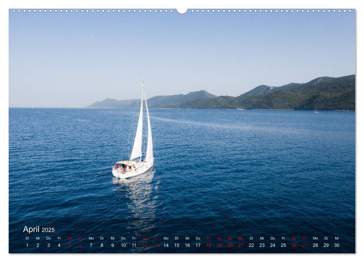 Bild: 9783435147687 | Segeln in Kroatien (Wandkalender 2025 DIN A2 quer), CALVENDO...