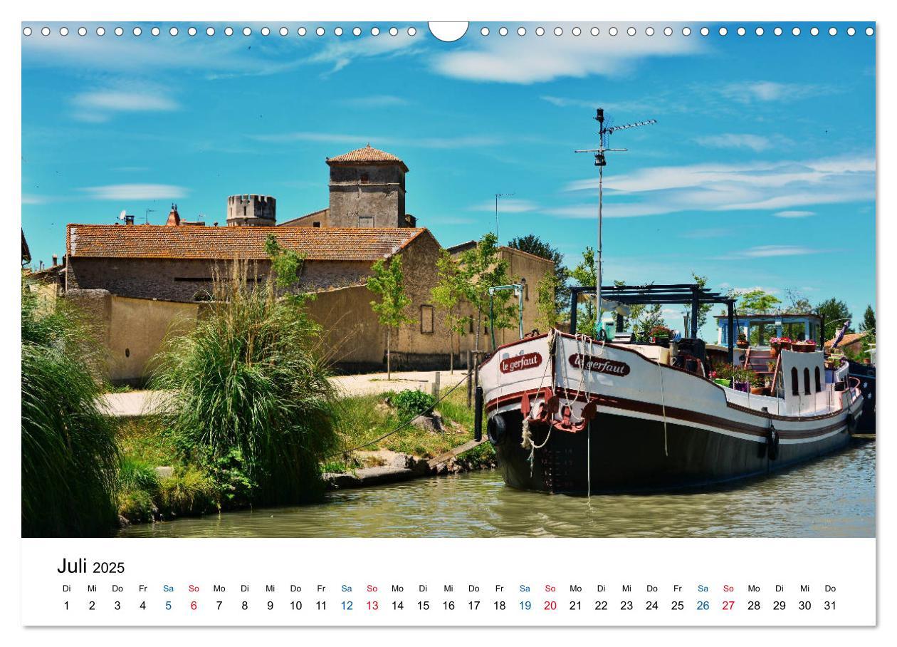 Bild: 9783435452262 | Unterwegs am Canal du Midi (Wandkalender 2025 DIN A3 quer),...