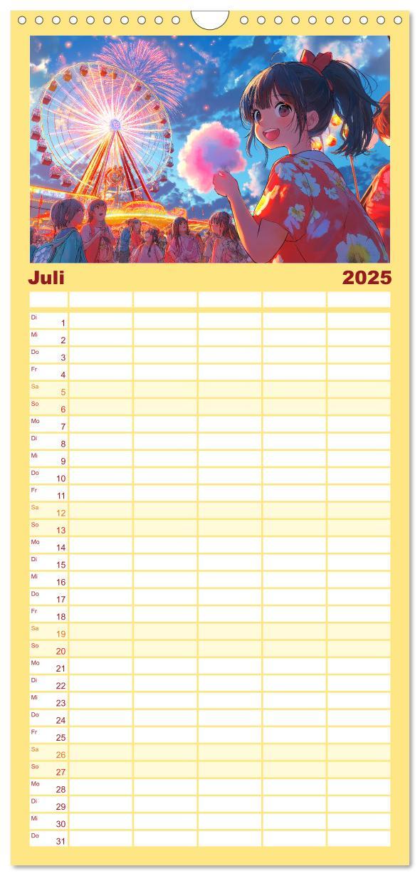 Bild: 9783457223062 | Familienplaner 2025 - Anime Kalender ¿ Charaktere im Slice-of-Life...