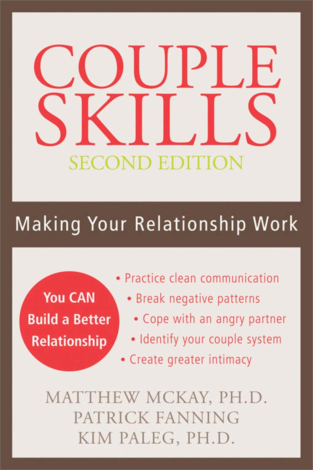 Cover: 9781572244818 | Couple Skills (2nd Ed) | Making Your Relationship Work | Matthew Mckay