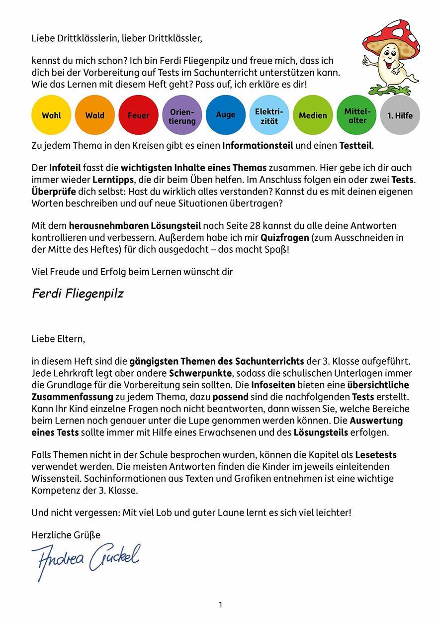 Bild: 9783881004039 | Tests im Sachunterricht - Lernzielkontrollen 3. Klasse, A4- Heft