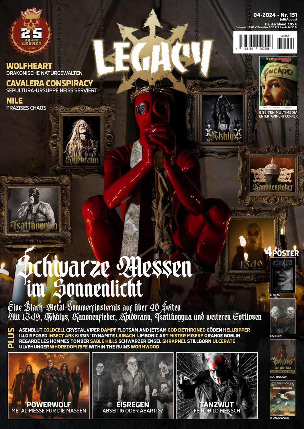 Cover: 9783959365451 | LEGACY MAGAZIN: THE VOICE FROM THE DARKSIDE | Ausgabe #151 (4/2024)