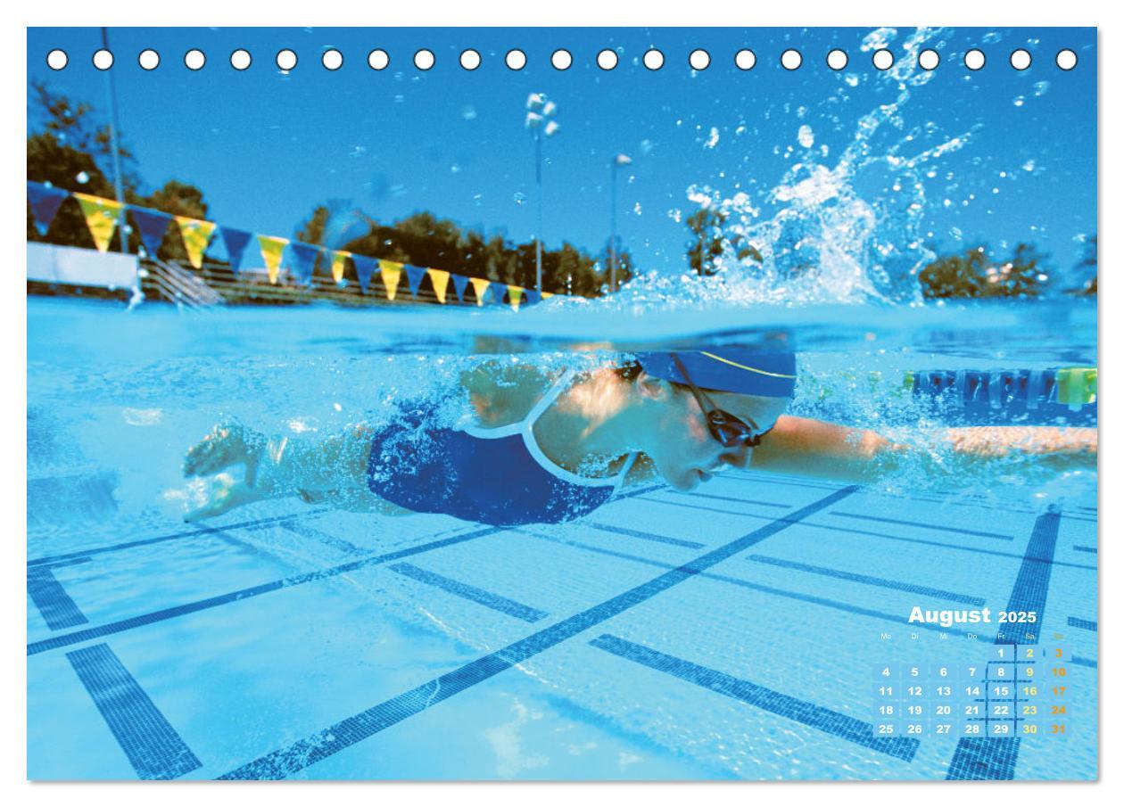 Bild: 9783383885853 | Schwimmen: Sport auf blauen Bahnen (Tischkalender 2025 DIN A5...