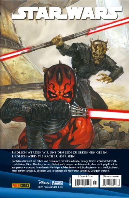 Rückseite: 9783741602863 | Star Wars Comic-Kollektion 11 - Darth Maul - Todesurteil | Buch | 2017