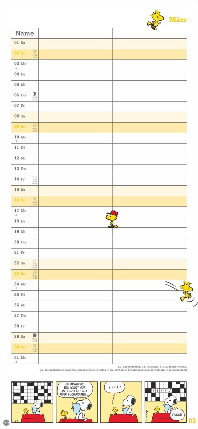 Bild: 9783756406081 | Peanuts Planer Wir zwei 2025 | Heye | Kalender | Spiralbindung | 14 S.