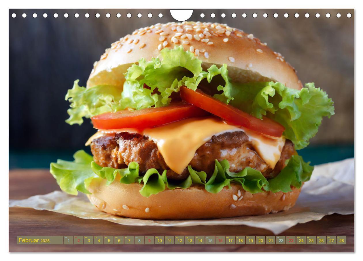 Bild: 9783457015926 | Unsere Burger Deluxe (Wandkalender 2025 DIN A4 quer), CALVENDO...