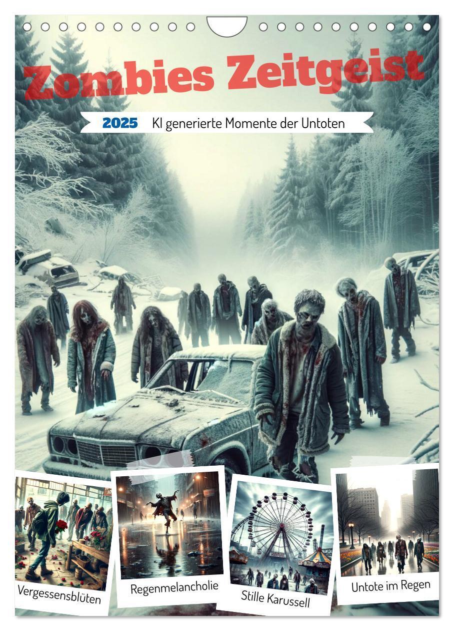 Cover: 9783383778544 | Zombies Zeitgeist - KI generierte Momente der Untoten (Wandkalender...