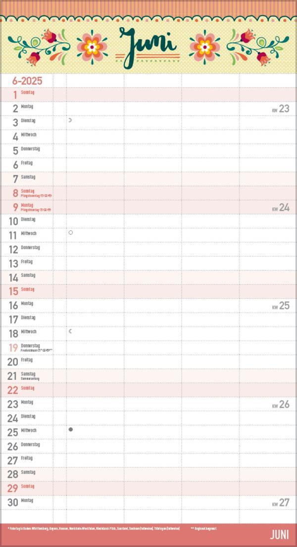 Bild: 9783731877080 | Familienplaner Vintage Zetteltasche 2025 | Verlag Korsch | Kalender