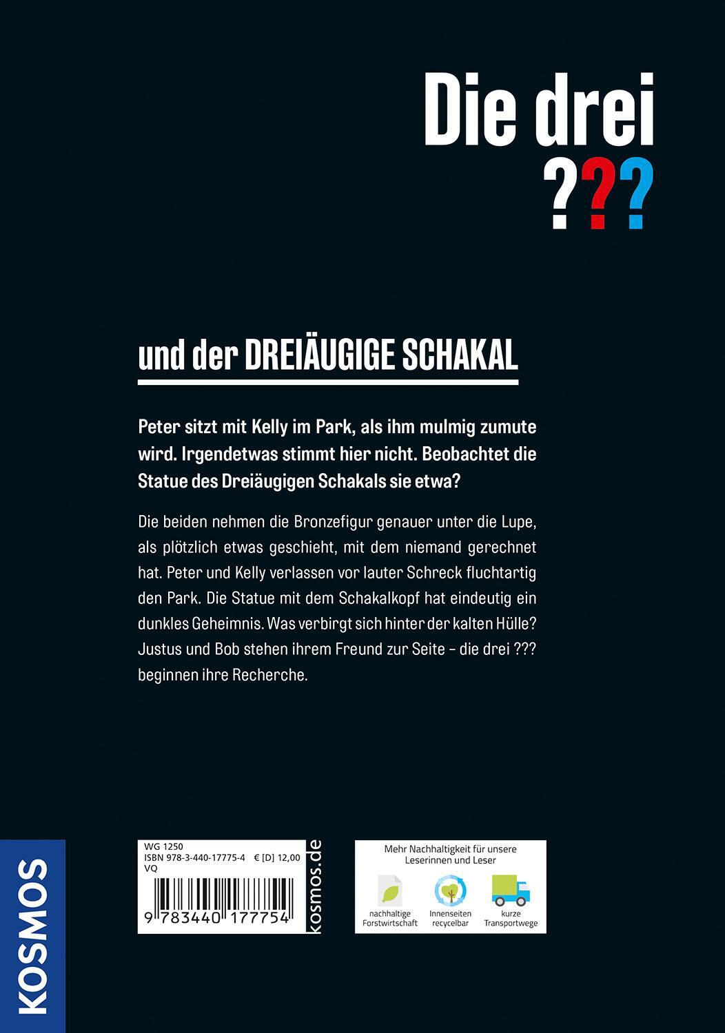 Rückseite: 9783440177754 | Die drei ??? und der Dreiäugige Schakal | Ben Nevis | Buch | 160 S.