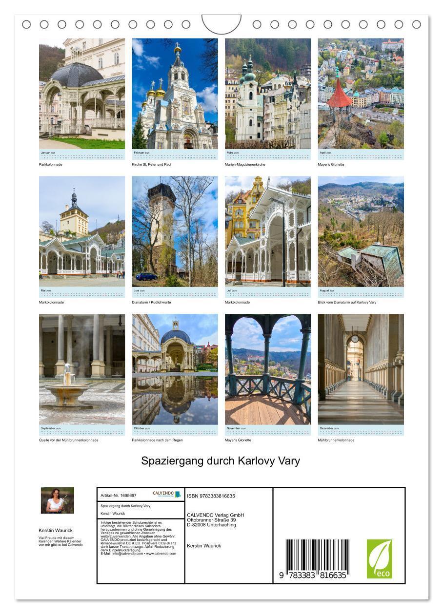 Bild: 9783383816635 | Spaziergang durch Karlovy Vary (Wandkalender 2025 DIN A4 hoch),...