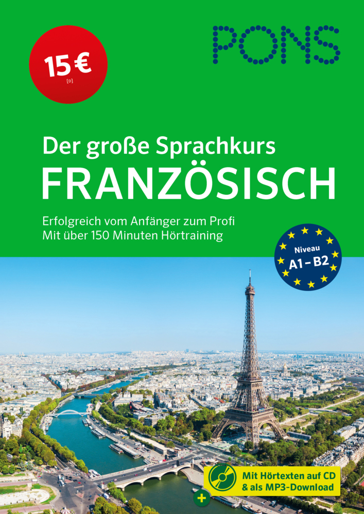 Cover: 9783125623774 | PONS Der große Sprachkurs Französisch, m. MP3-CD | Taschenbuch | 2021