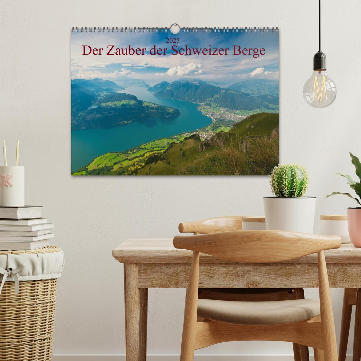 Bild: 9783435658459 | Der Zauber der Schweizer Berge (Wandkalender 2025 DIN A3 quer),...