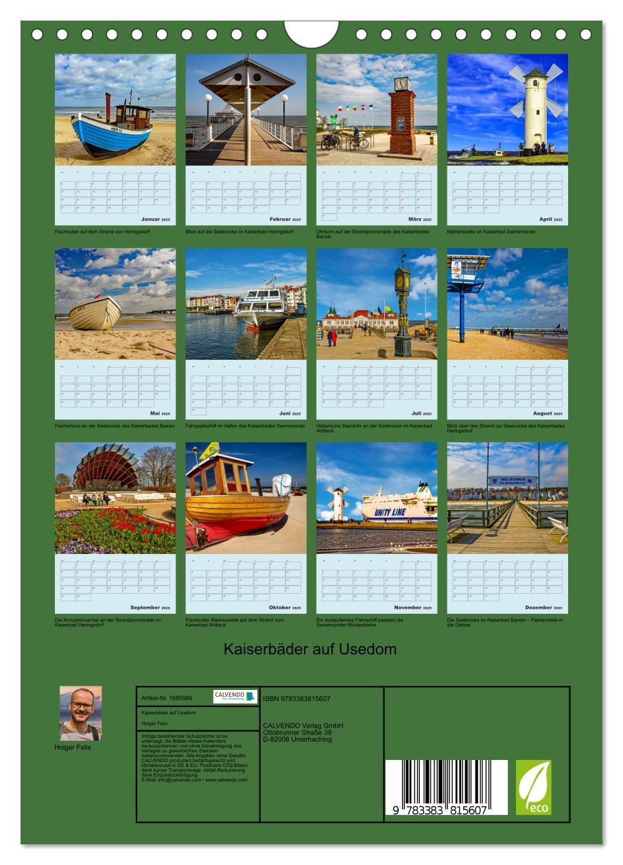 Bild: 9783383815607 | Kaiserbäder auf Usedom (Wandkalender 2025 DIN A4 hoch), CALVENDO...