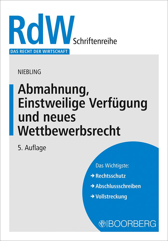 Cover: 9783415075207 | Abmahnung, Einstweilige Verfügung und neues Wettbewerbsrecht | Buch