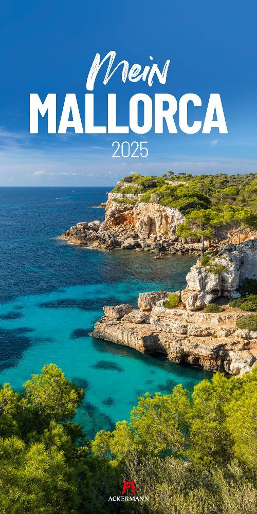 Cover: 9783838425412 | Mein Mallorca Kalender 2025 | Ackermann Kunstverlag | Kalender | 14 S.