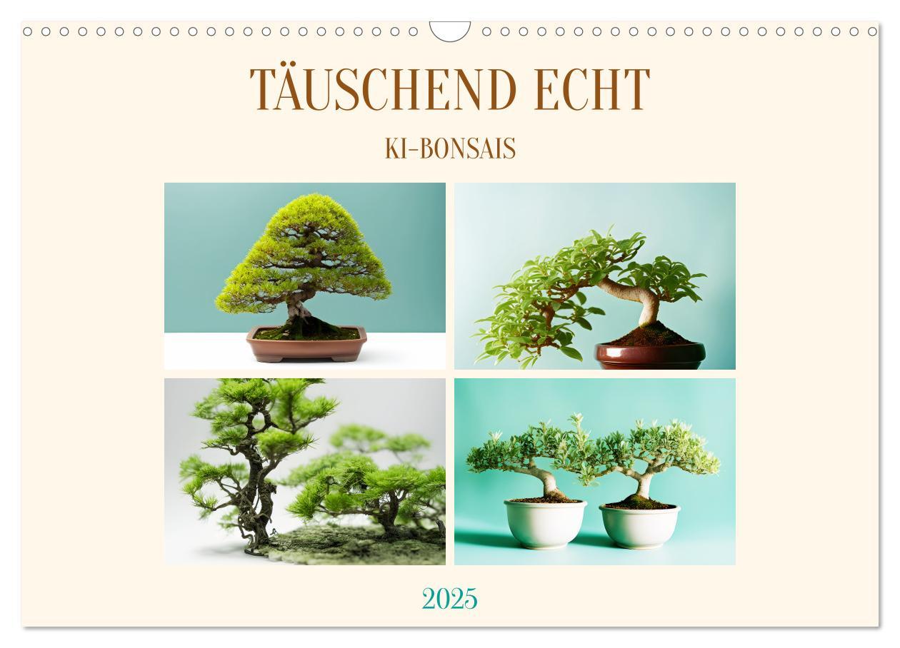 Cover: 9783383900525 | Täuschend echt KI-Bonsais (Wandkalender 2025 DIN A3 quer), CALVENDO...