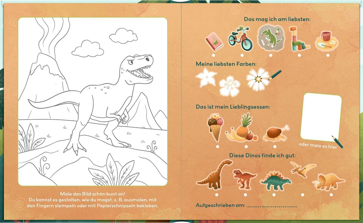 Bild: 4050003953472 | Meine Kindergartenfreunde | Freundebuch - Dino Friends | Buch | 96 S.