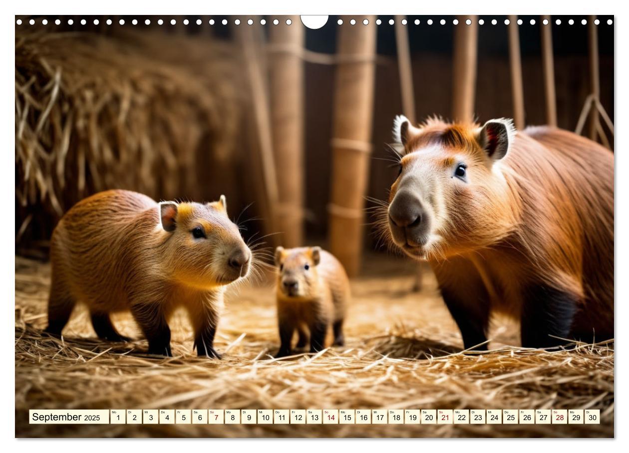 Bild: 9783457143780 | Capybaras - Wasserschweine die Herren der Gräser (Wandkalender 2025...