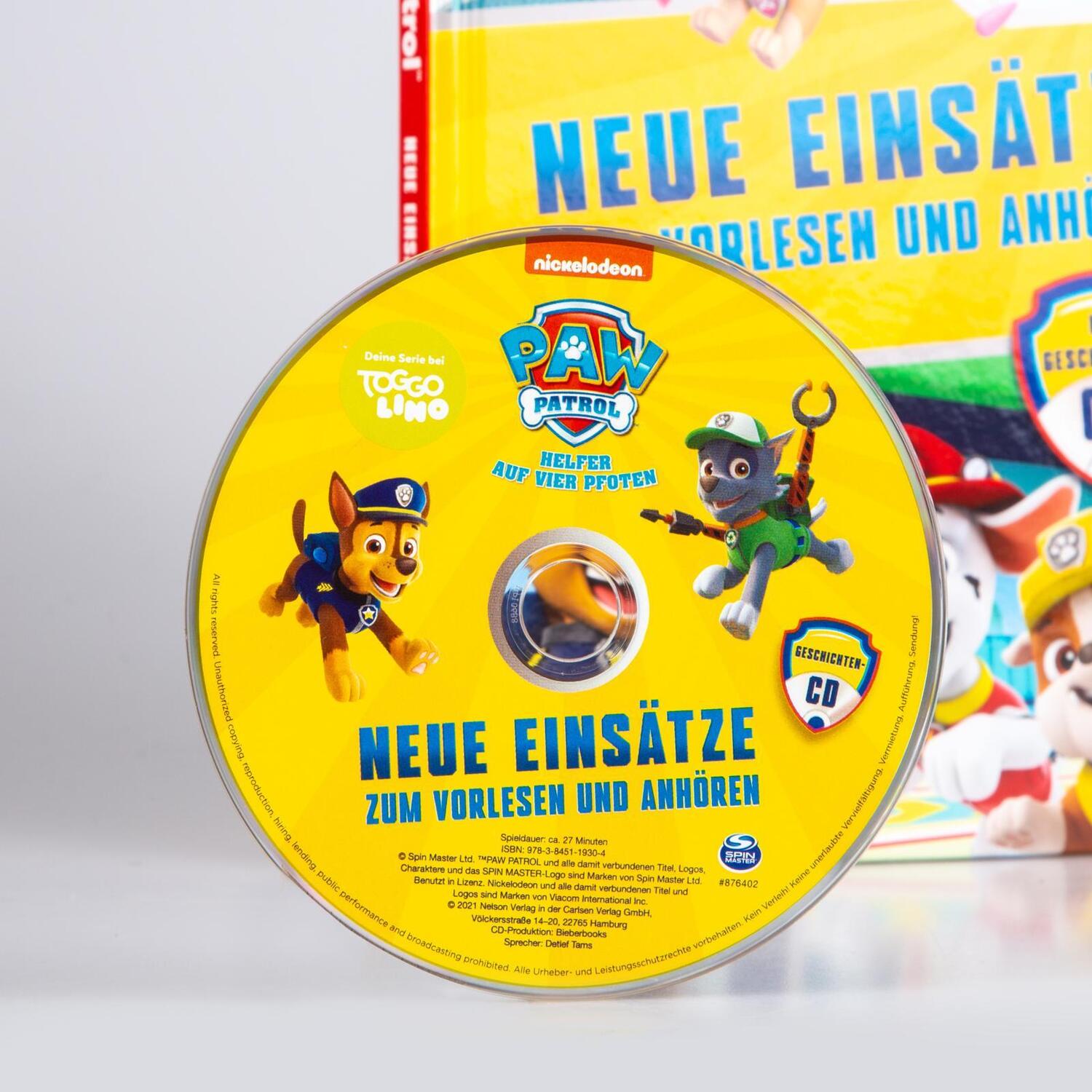 Bild: 9783845119304 | PAW Patrol: Neue Einsätze zum Vorlesen und Anhören | Buch | PAW Patrol