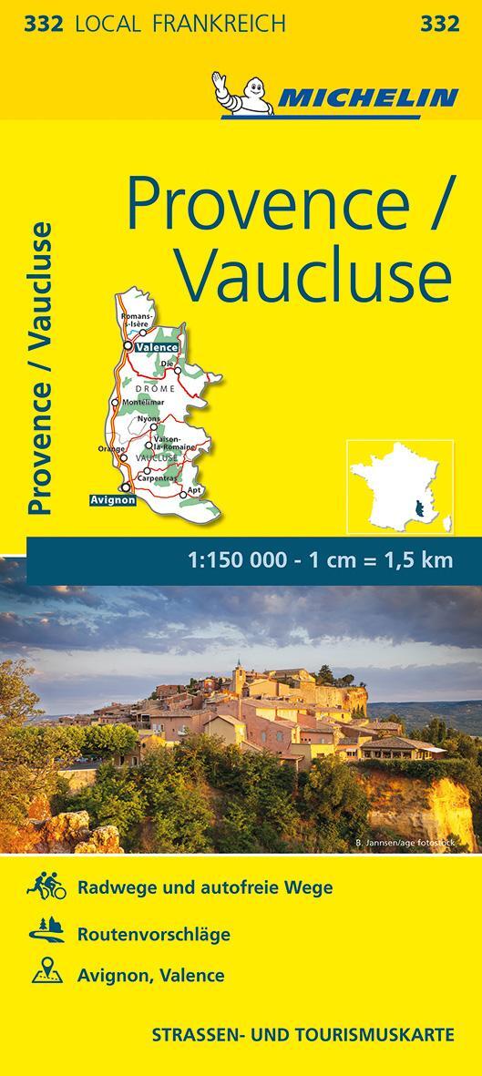 Cover: 9782067210530 | Michelin Provence - Vaucluse - Local 332 | Michelin | (Land-)Karte