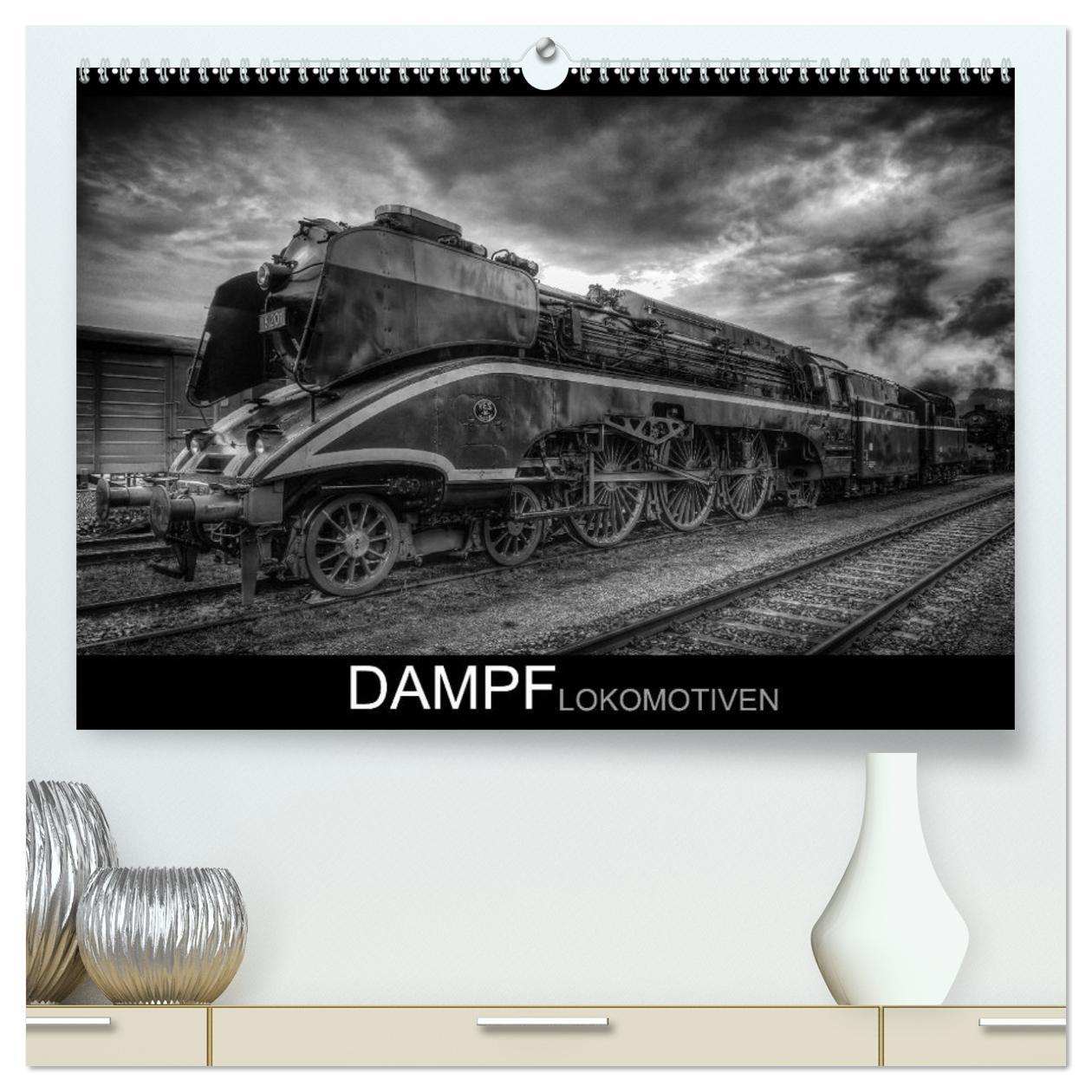 Cover: 9783435775750 | Dampflokomotiven (hochwertiger Premium Wandkalender 2025 DIN A2...