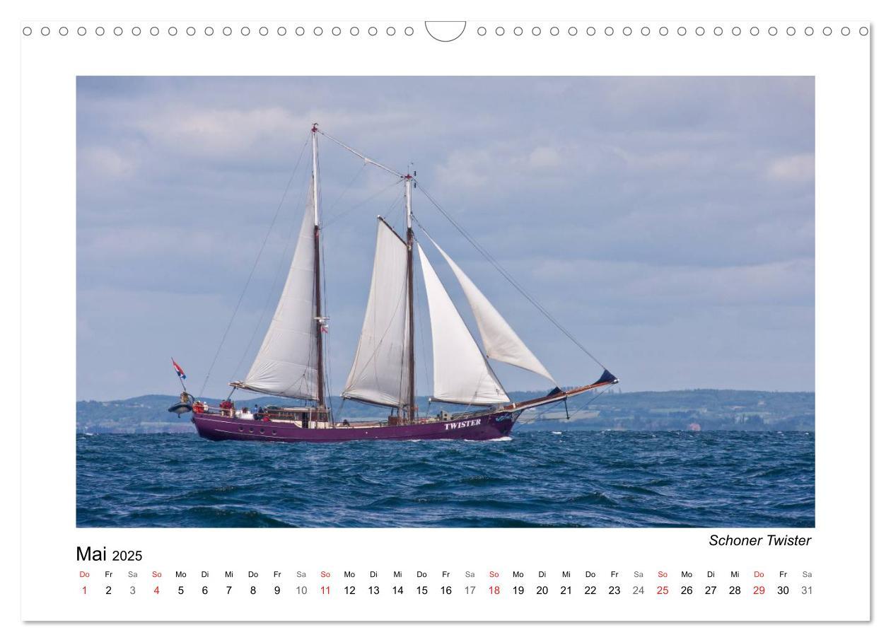 Bild: 9783435504312 | Traditionsschiffe auf der Ostsee (Wandkalender 2025 DIN A3 quer),...