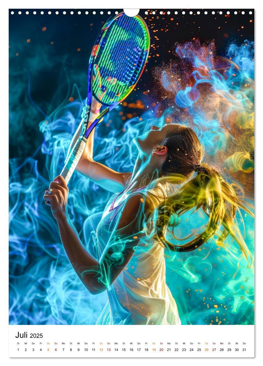 Bild: 9783457156070 | Tennis kreativ (Wandkalender 2025 DIN A3 hoch), CALVENDO...