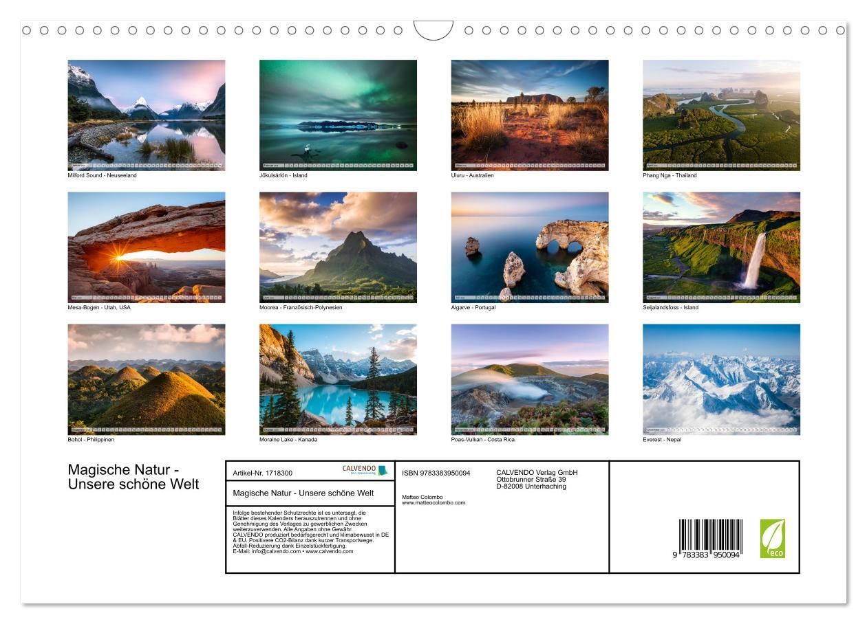 Bild: 9783383950094 | Magische Natur - Unsere schöne Welt (Wandkalender 2025 DIN A3...