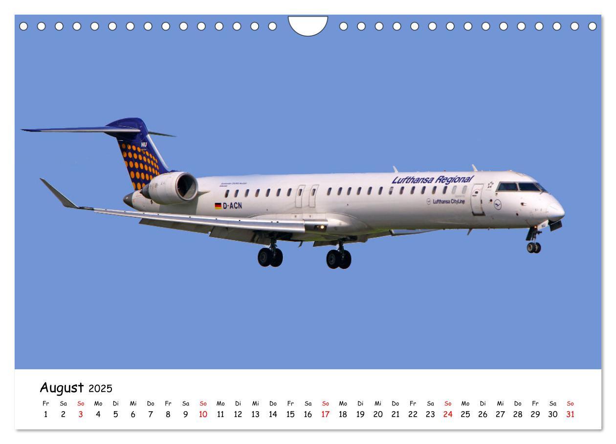 Bild: 9783435070701 | Flugzeuge am blauen Himmel (Wandkalender 2025 DIN A4 quer),...