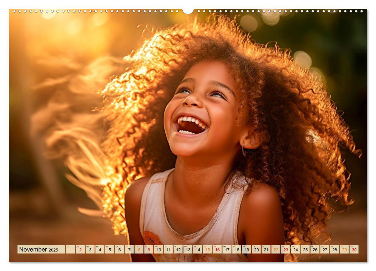 Bild: 9783383863905 | Kinder Lachen (Wandkalender 2025 DIN A2 quer), CALVENDO Monatskalender