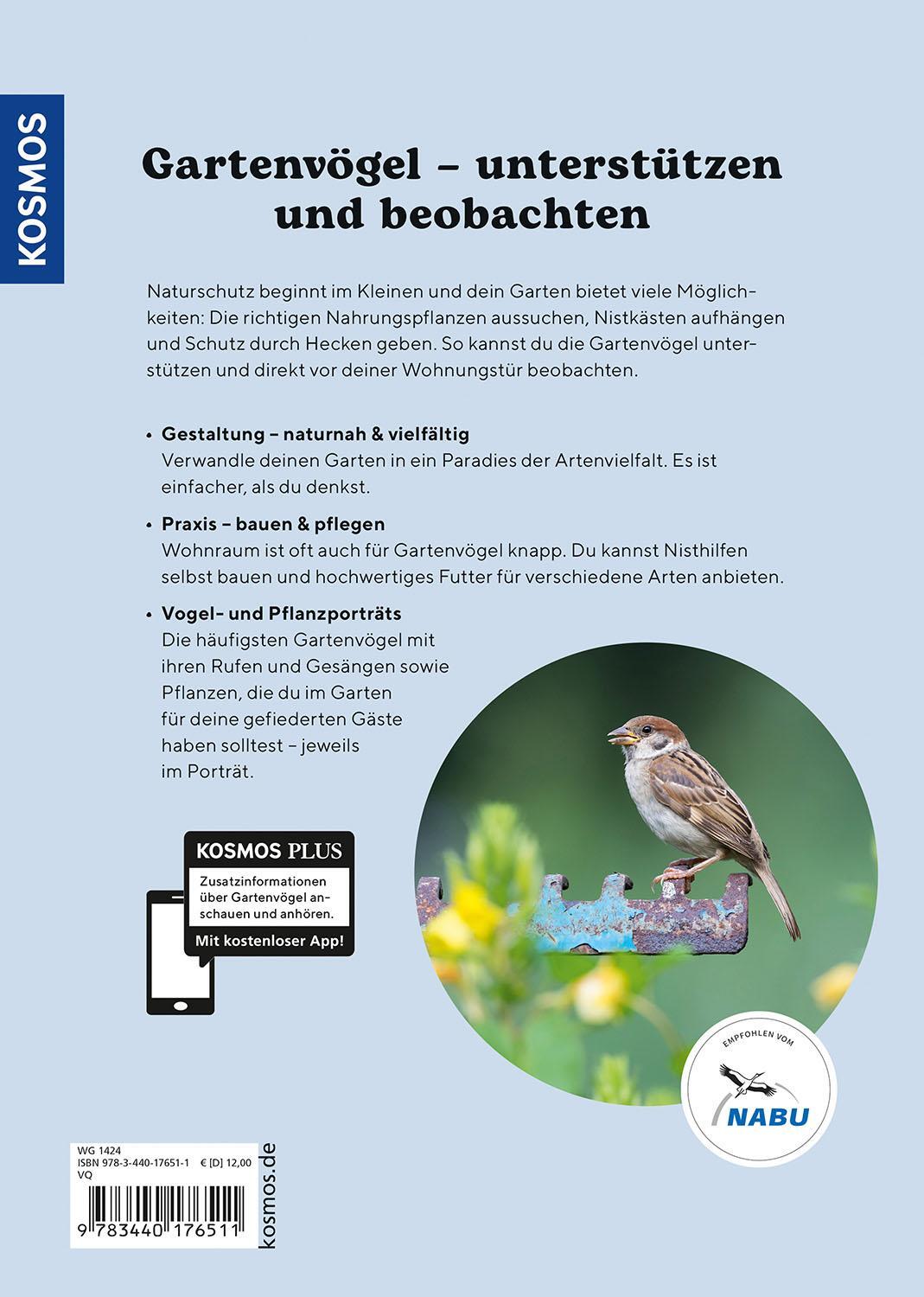 Rückseite: 9783440176511 | Vogelparadies Garten | So wird dein Garten vogelfreundlich | Schmid