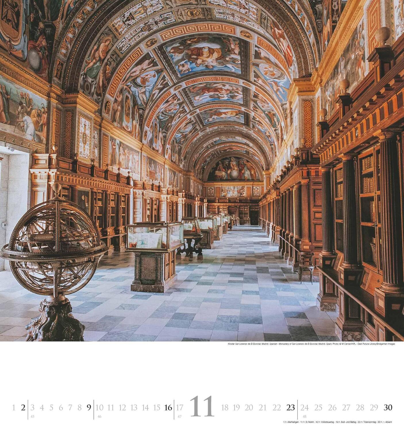 Bild: 4250809654188 | Bibliotheken 2025 - Wand-Kalender - Foto-Kalender - 45x48 - Bücher