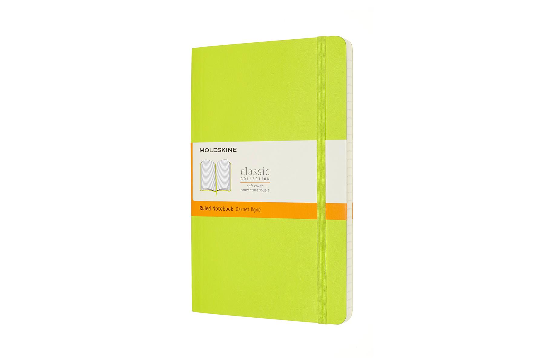 Cover: 8056420850994 | Moleskine Notizbuch Large/A5, Liniert, Weicher Einband, Limetten Grün