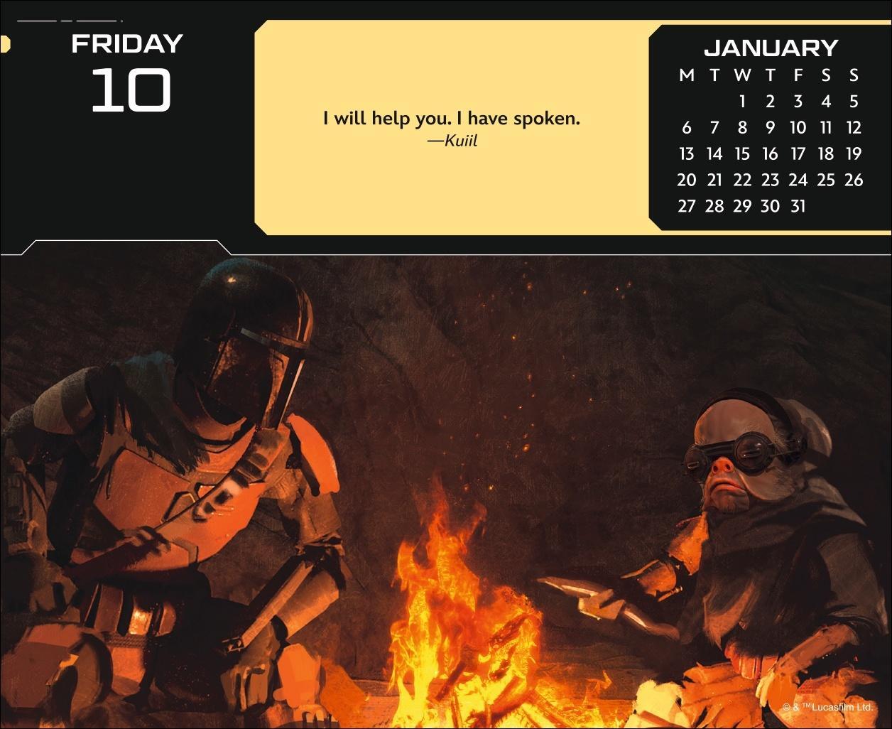 Bild: 9783840196874 | The Mandalorian The Child Tagesabreißkalender 2025 | Kalender | 320 S.