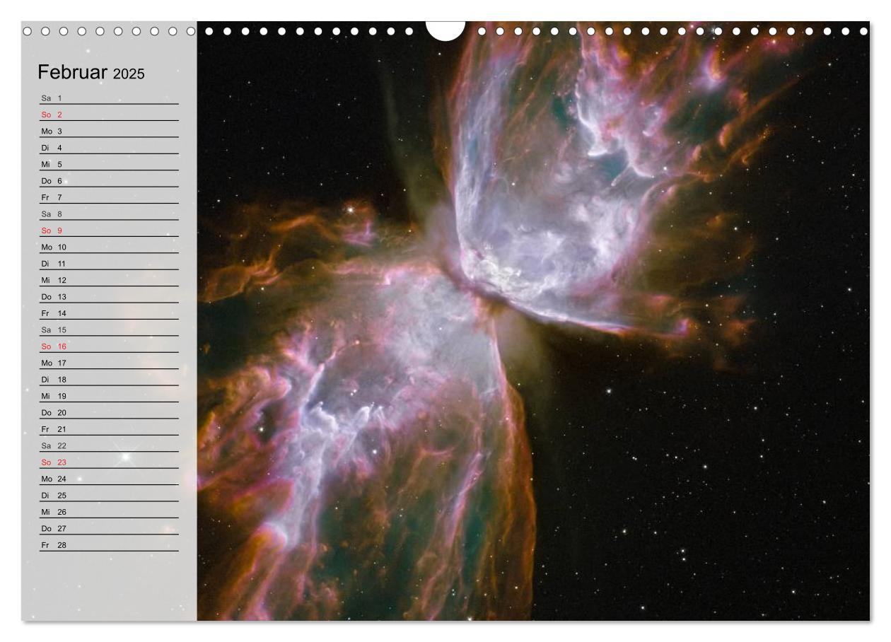 Bild: 9783435530106 | Universum. Farbenpracht der Gasnebel (Wandkalender 2025 DIN A3...